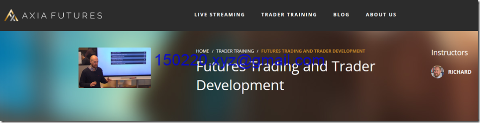 Axia Futures – Futures Trading and Trader Development