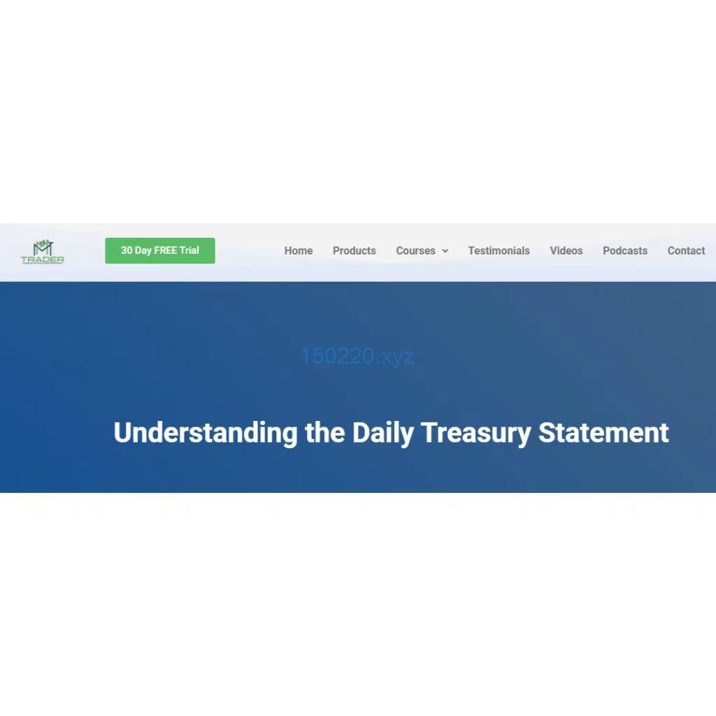 Understanding The Daily Treasury Statement-TheTrendFollowing