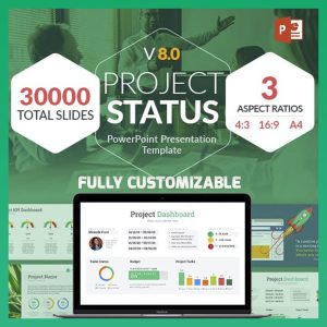 30,000 Project Status PowerPoint Presentation Template-TheTrendFollowing