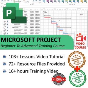 [Video Course] Microsoft Project - Beginner To Advanced Level Training Course [103 Lessons Video Tutorial]-TheTrendFollowing